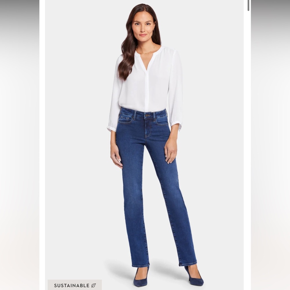BRAND New NYDJ Women’s Marilyn Straight Denim Jeans, in Cooper, Size 2